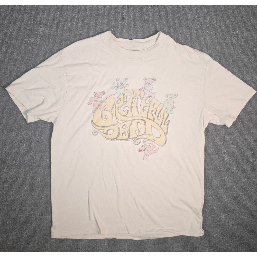 Abercrombie & Fitch Grateful Dead Dancing Bears Graphic T-Shirt Cream Kids Small